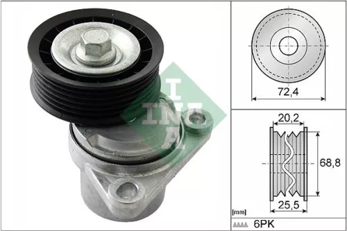 Schaeffler INA Belt Tensioner, V-ribbed belt (534032610)
