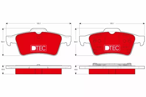 TRW Brake Pad Set, disc brake (GDB1469DTE)