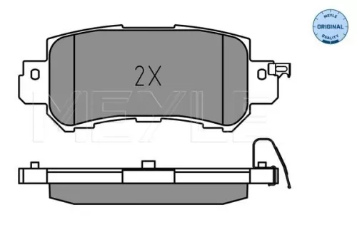 MEYLE Brake Pad Set, disc brake (0252554014)