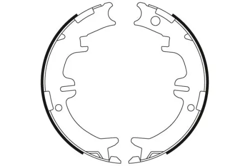TRW Brake Shoe Set, parking brake (GS8446)