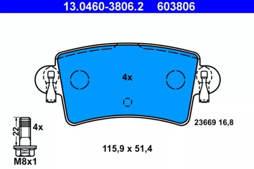 Brake Pad Set, disc brake