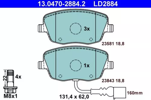 Brake Pad Set, disc brake