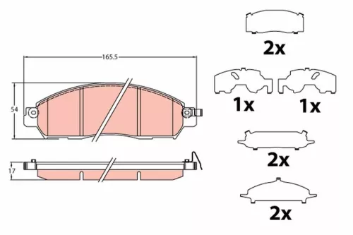 Brake Pad Set, disc brake