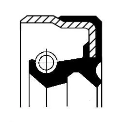 CORTECO Shaft Seal, wheel hub (01029661B)