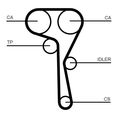 CONTINENTAL CTAM Water Pump & Timing Belt Kit (CT1167WP2PRO)