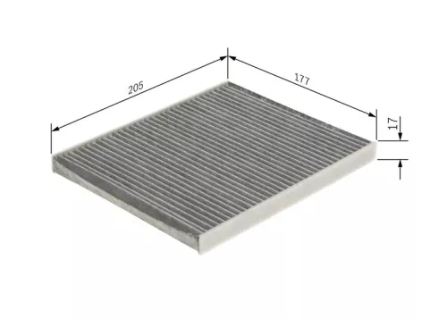 BOSCH Filter, cabin air (1987435583)