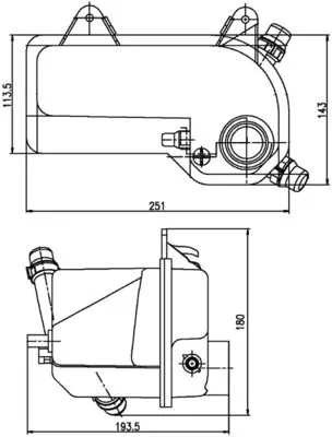 MAHLE Expansion Tank, coolant (CRT204000S)