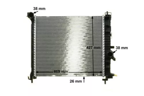 MAHLE Radiator, engine cooling (CR1188000P)