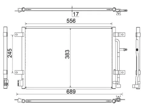 MAHLE Condenser, air conditioning (AC812000S)