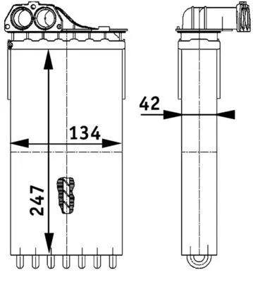 MAHLE Heat Exchanger, interior heating (AH112000P)