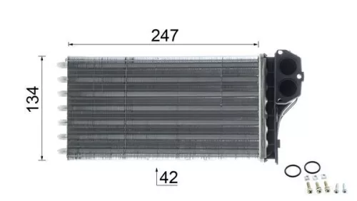 MAHLE Heat Exchanger, interior heating (AH112000P)