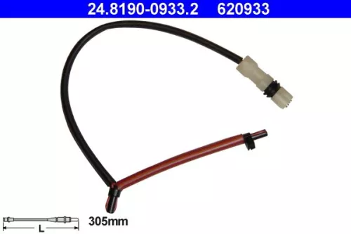 Warning Contact, brake pad wear
