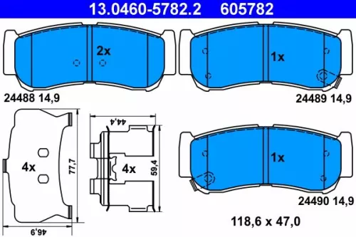 Brake Pad Set, disc brake