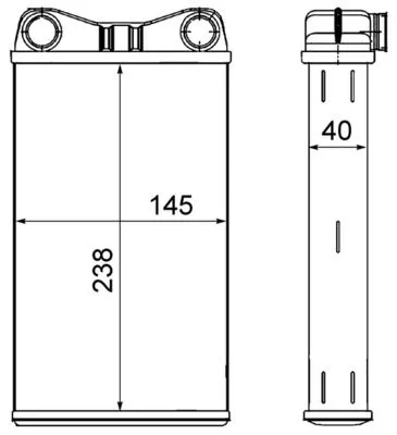 MAHLE Heat Exchanger, interior heating (AH7000S)