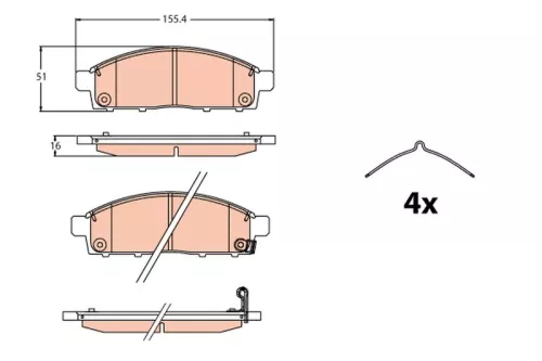 Brake Pad Set, disc brake
