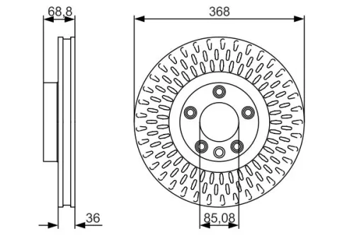 BOSCH Brake Disc (0986479A33)