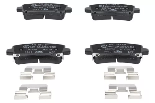 ATE Brake Pad Set, disc brake (13.0470-2758.2)