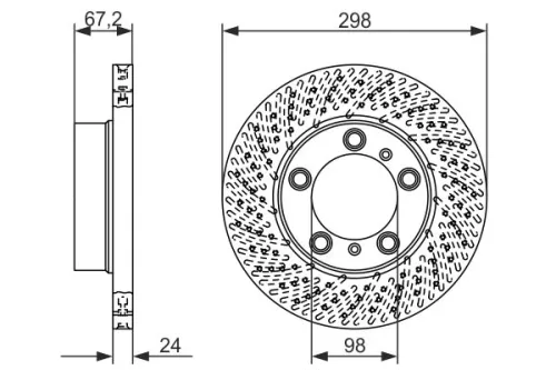 BOSCH Brake Disc (0986479674)