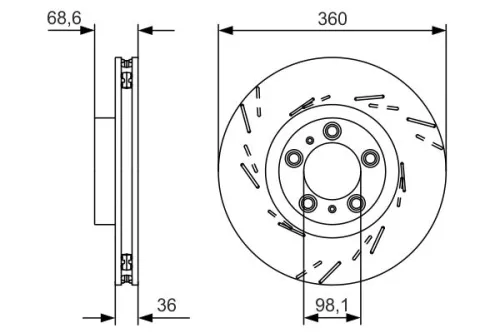 BOSCH Brake Disc (0986479D22)