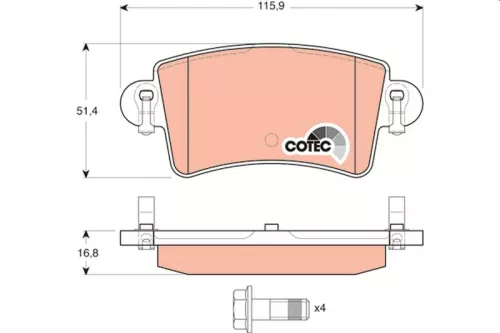 Brake Pad Set, disc brake