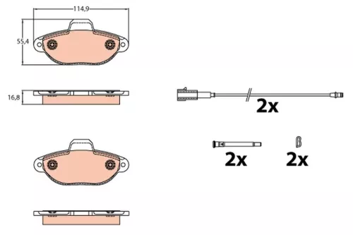 Brake Pad Set, disc brake