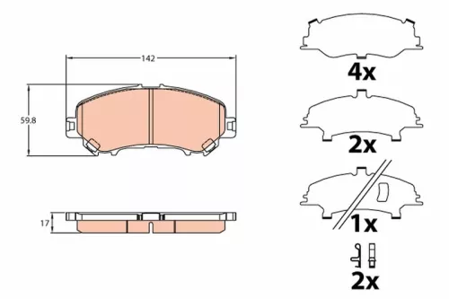 Brake Pad Set, disc brake