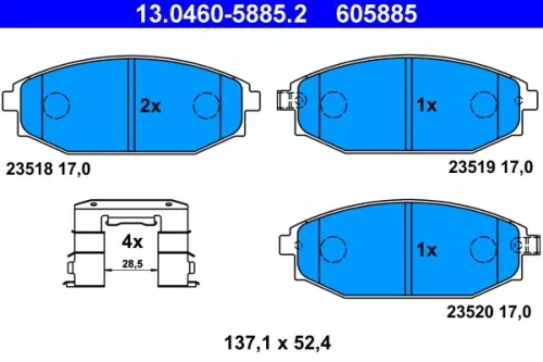Brake Pad Set, disc brake