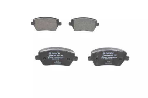 BOSCH Brake Pad Set, disc brake (0986494856)
