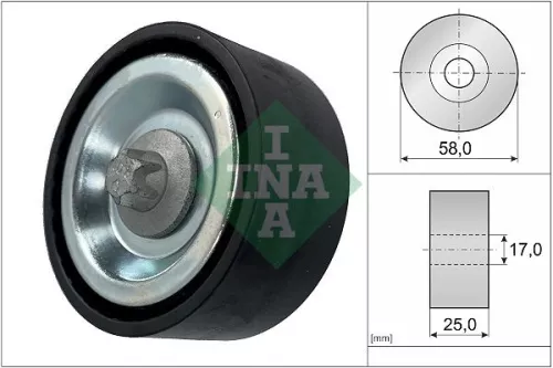 Schaeffler INA Tensioner Pulley, V-ribbed belt (531063110)