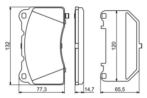 BOSCH Brake Pad Set, disc brake (0986494880)