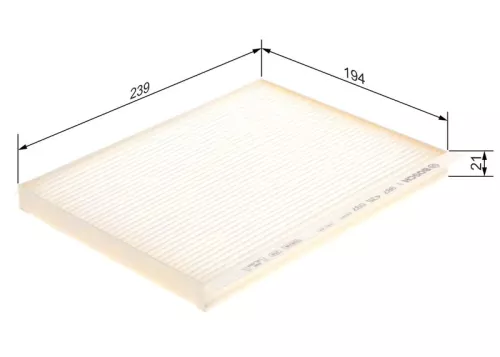 BOSCH Filter, cabin air (1987435097)
