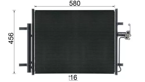 MAHLE Condenser, air conditioning (AC441000S)