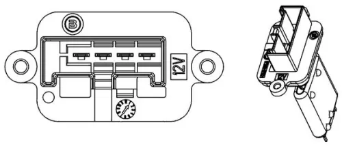 MAHLE Resistor, interior blower (ABR88000P)