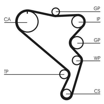 CONTINENTAL CTAM Water Pump & Timing Belt Kit (CT1120WP1)