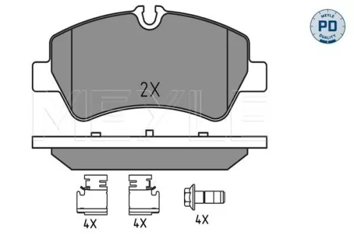 MEYLE Brake Pad Set, disc brake (0252560418/PD)