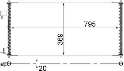MAHLE Condenser, air conditioning (AC689000S)