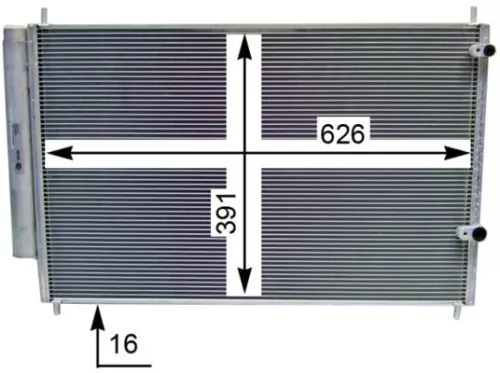 MAHLE Condenser, air conditioning (AC801000S)