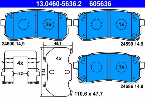 Brake Pad Set, disc brake