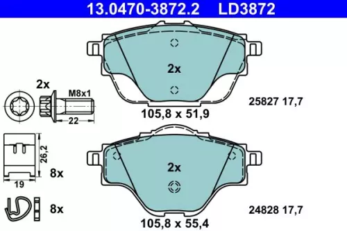 Brake Pad Set, disc brake