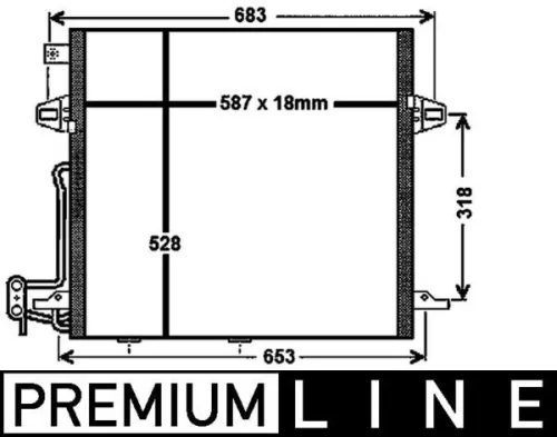 MAHLE Condenser, air conditioning (AC756000P)