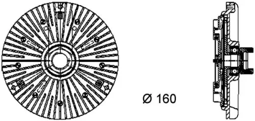 MAHLE Clutch, radiator fan (CFC75000P)