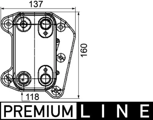 MAHLE Oil Cooler, engine oil (CLC105000P)