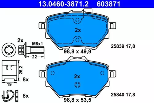 Brake Pad Set, disc brake