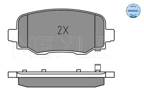 MEYLE Brake Pad Set, disc brake (0252573418)