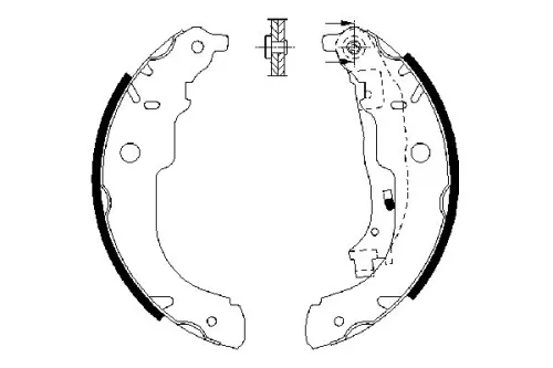 BOSCH Brake Shoe Set (0986487721)