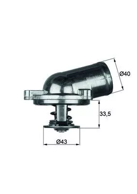 MAHLE Thermostat, coolant (TI2287)