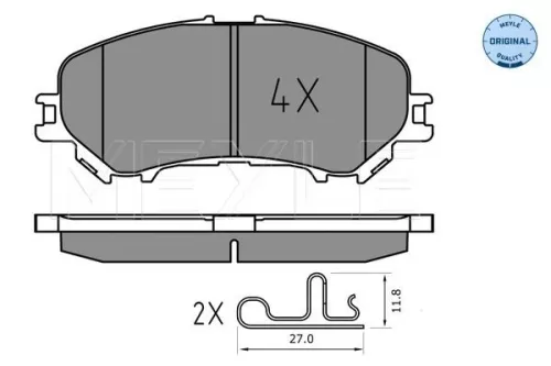 MEYLE Brake Pad Set, disc brake (0252206518)