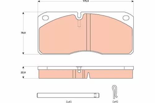 Brake Pad Set, disc brake