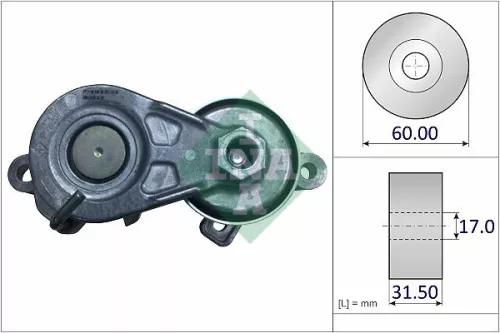 Schaeffler INA Belt Tensioner, V-ribbed belt (534012530)