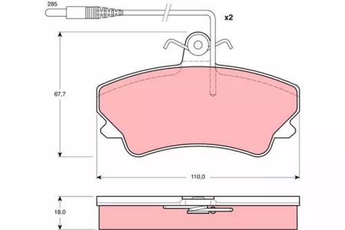 Brake Pad Set, disc brake